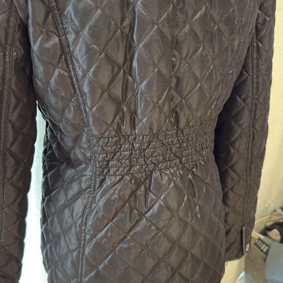 Michael Kors Quilted Black Jacket with Hood Size L - Picture 7 of 11